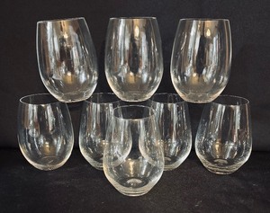lot 344 image: Set of Eight Mikasa Julie Stemless Wine Glasses