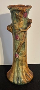 lot 360 image: Vintage Weller Woodcraft Apple Tree Vase