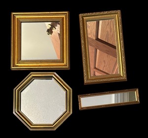 lot 373 image: Four Fine Golden Framed Mirrors