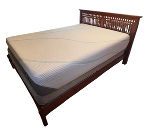 lot 13 image: Mission Style Queen Bed Frame