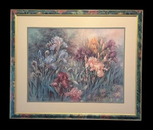 lot 378 image: Romantic Garden Print by Lena Liu