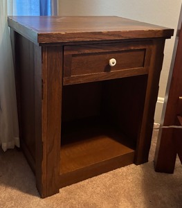 lot 402 image: Atithi Collection Side Table  Nightstand by Northland Furniture Company