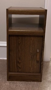 lot 412 image: Nightstand  Side Table  Accent Cabinet