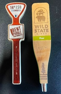lot 99A image: Tap Handles from Duluth, Minnesota Bent Paddle Brewing Co.