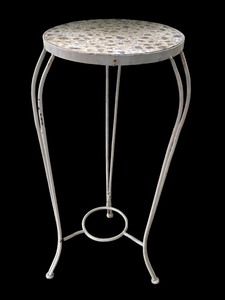 lot 443 image: Vintage Mosaic Style Accent Table
