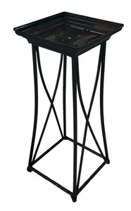 lot 475A image: Lovely Black Metal Planter Stand