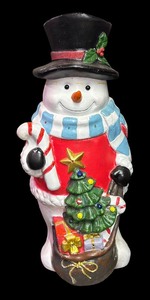 lot 459 image: Vintage Blow Mold Snowman