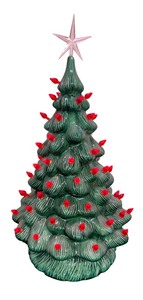 lot 455 image: Beautiful Vintage Ceramic Christmas Tree Decor by J. Farkus