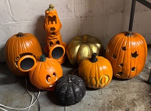 lot 486 image: Variety of Pumpkin Decor