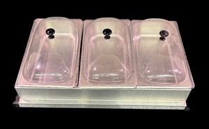 lot 538 image: Elite Platinum Three Part Buffet Server by Maxi-Matic