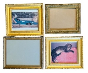 lot 570 image: Four Gold Frames  Art