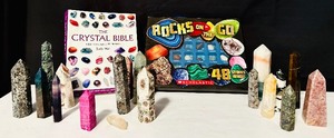 lot 430 image: Fabulous Crystals and Stones and Educational Books