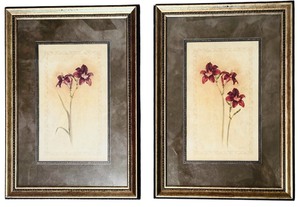 lot 392 image: Pair of Framed Floral Prints by Cheri Blum