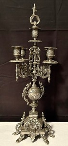 lot 137 image: Ornate Four Arm Candelabra