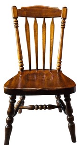 lot 383 image: Vintage Wooden Spindle Back Chair