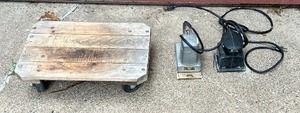 lot 470 image: Garage Shop Items including Hand Sanders and Dolly