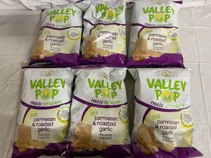 lot 92 image: 6 Bags of Valley Pop Parmesan & Roasted Garlic Popcorn