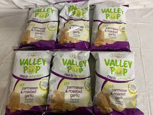 lot 94 image: 6 Bags of Valley Pop Parmesan & Roasted Garlic Popcorn