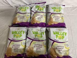 lot 95 image: 6 Bags of Valley Pop Parmesan & Roasted Garlic Popcorn