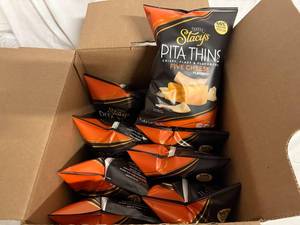 lot 104 image: 8 Bags of Stacys Five Cheese Pita Thins