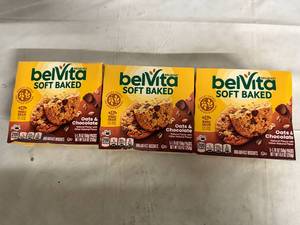 lot 135 image: 3 Boxes of Belvita Sof Baked Oats and Chocolate