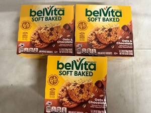 lot 139 image: 3 Boxes of Belvita Sof Baked Oats and Chocolate