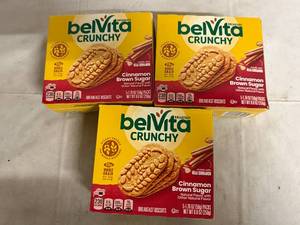 lot 151 image: 3 Boxes of Belvita Cinnamon Brown Sugar Breakfast Wafers