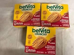 lot 153 image: 3 Boxes of Belvita Cinnamon Brown Sugar Breakfast Wafers