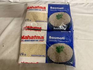 lot 204 image: 2 x 5lb Bags of Mahatma Basmati Rice