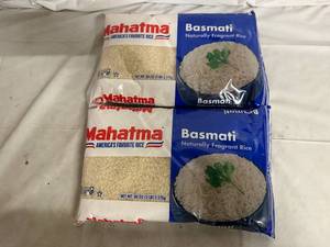 lot 205 image: 2 x 5lb Bags of Mahatma Basmati Rice