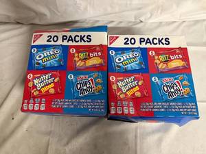 lot 208 image: 2 x 20ct Packs of Nabisco Snacks