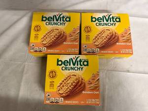 lot 209 image: 3 Boxes of Belvita Golden Oat Breakfast Wafers