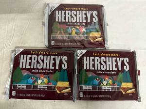 lot 214 image: 3 x 6ct Packs of Hershey Bars