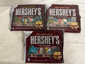 lot 215 image: 3 x 6ct Packs of Hershey Bars