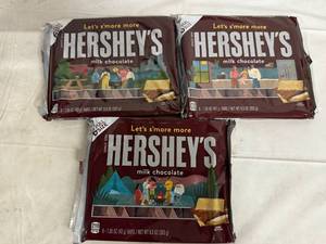 lot 218 image: 3 x 6ct Packs of Hershey Bars