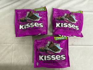 lot 224 image: 3 Bags of Hershey Rainbow Brownie Kisses