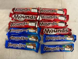 lot 233 image: Mounds and Almond Joy Bars