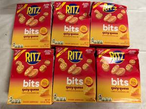 lot 130 image: 6 Boxes of Rits Spicy Queso Bits