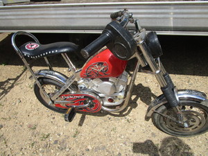 lot 74 image: Huffy Motorcycle Style Pedal Bike