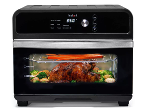 lot 10 image: Instant Pot Omni 6-Slice Air Fryer Toaster Oven, Exclusive Bonus Pizza Pan Accessory 1800W, Dishwasher-Safe
