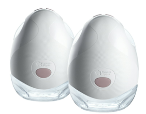 lot 24 image: Tommee Tippee Double Electric Wearable Breast Pump, Hands-Free, in-Bra Breastfeeding Pump