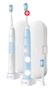 lot 25 image: 2PCS Philips Sonicare Optimal Clean Rechargeable Electric Toothbrush