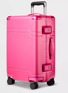 lot 39 image: Signature Hardside Trunk Carry On Spinner Suitcase - Open Story