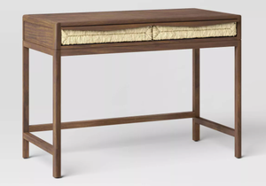 lot 59 image: Withania Desk with Drawers - Threshold Wood Composite, Home Office Furniture, Study Writing Table