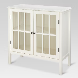 lot 61 image: Windham 2 Door Accent Cabinet Shell White - Threshold