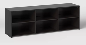 lot 68 image: Dorm Storage TV Stand for TVs up to 70 Black - Room Essentials