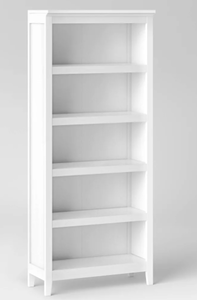 lot 69 image: 72 Carson 5 Shelf Bookcase - Threshold