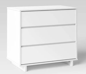 lot 75 image: Modern 3 Drawer Dresser - Room Essentials