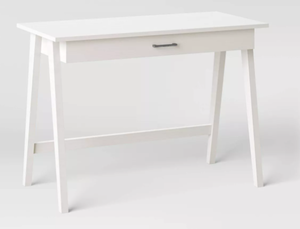 lot 90 image: Paulo Wood Writing Desk with Drawer - Threshold