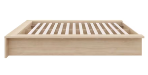 lot 113 image: Full Size Nexera James Beige Frame Platform Bed